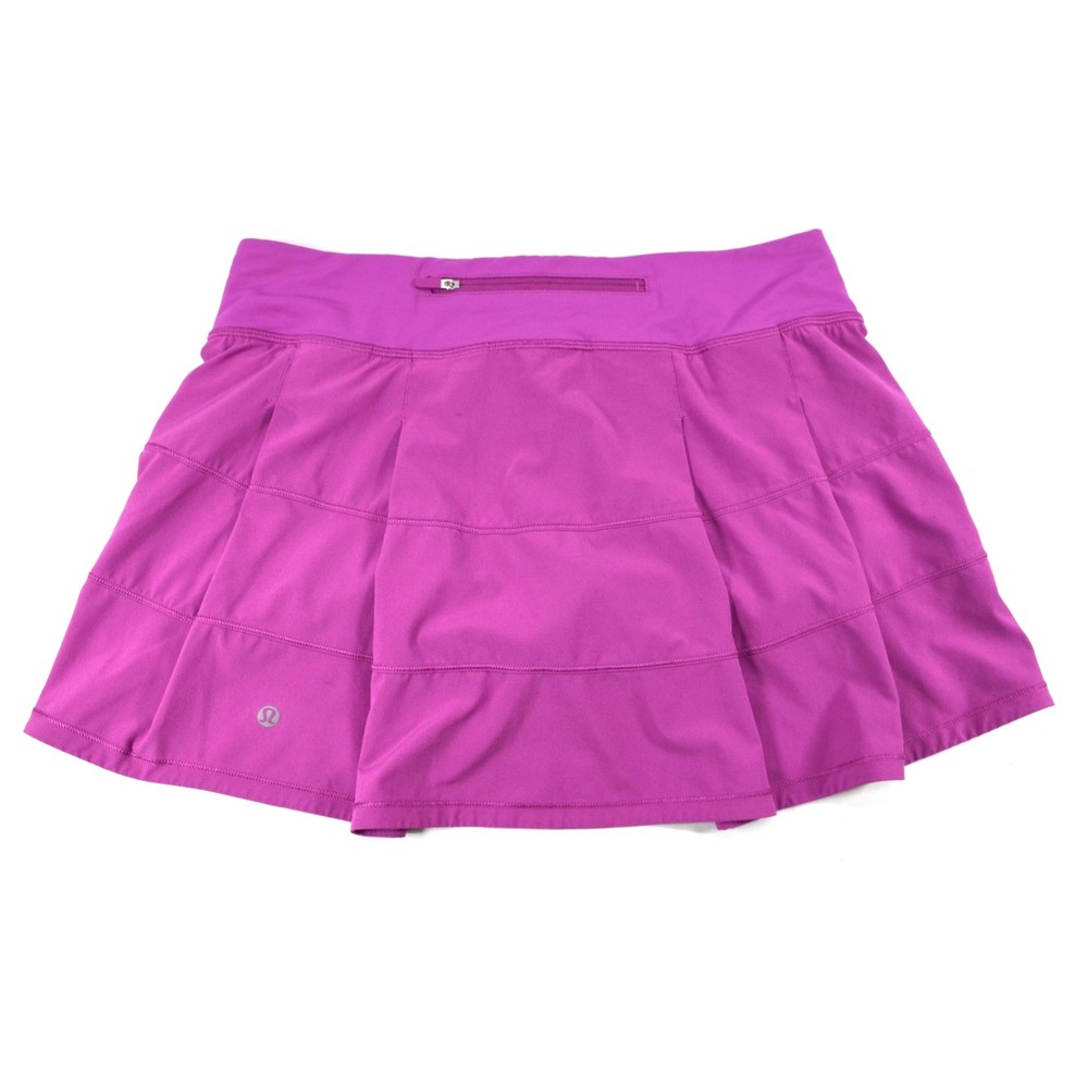 LULULEMON Pace Rival Magenta  Active Skirt Skort‎ Women's 8 Waist 31" Inseam 3"